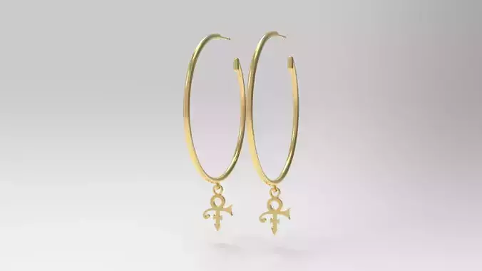 Prince Sott Love Hoop Earring