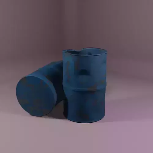 Low-poly barrels two