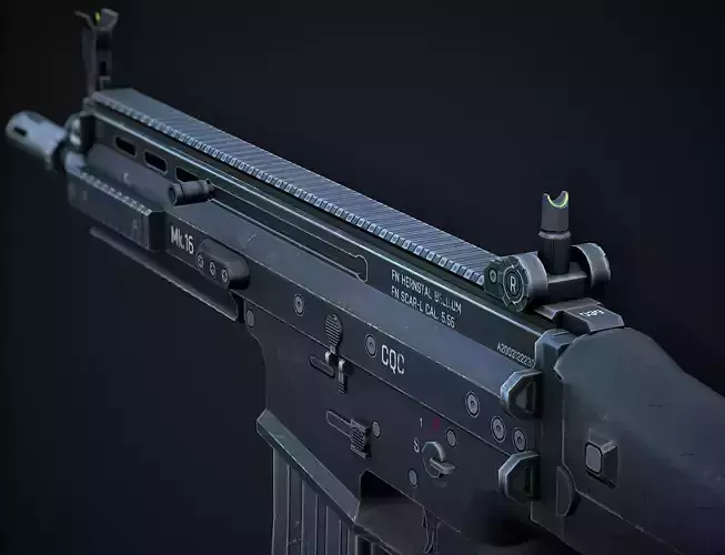 Scar L Mobile or PC F2P Ready Low-poly 3D model