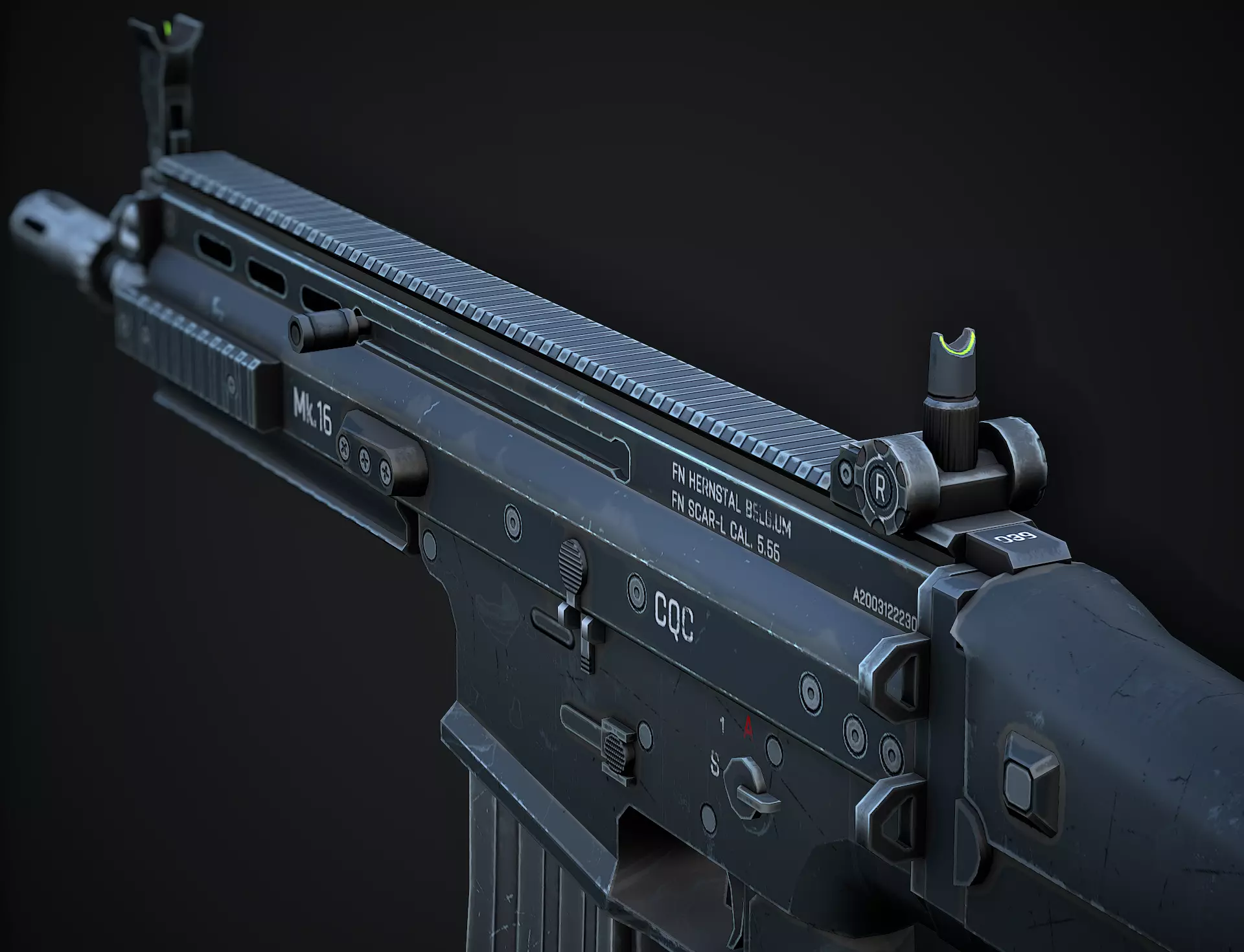 Scar L Mobile or PC F2P Ready Low-poly 3D model