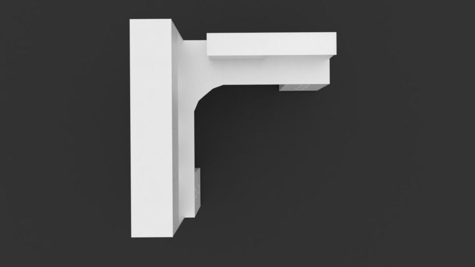 Bush Series C Elite Corner Desk with Storage 3D model_3