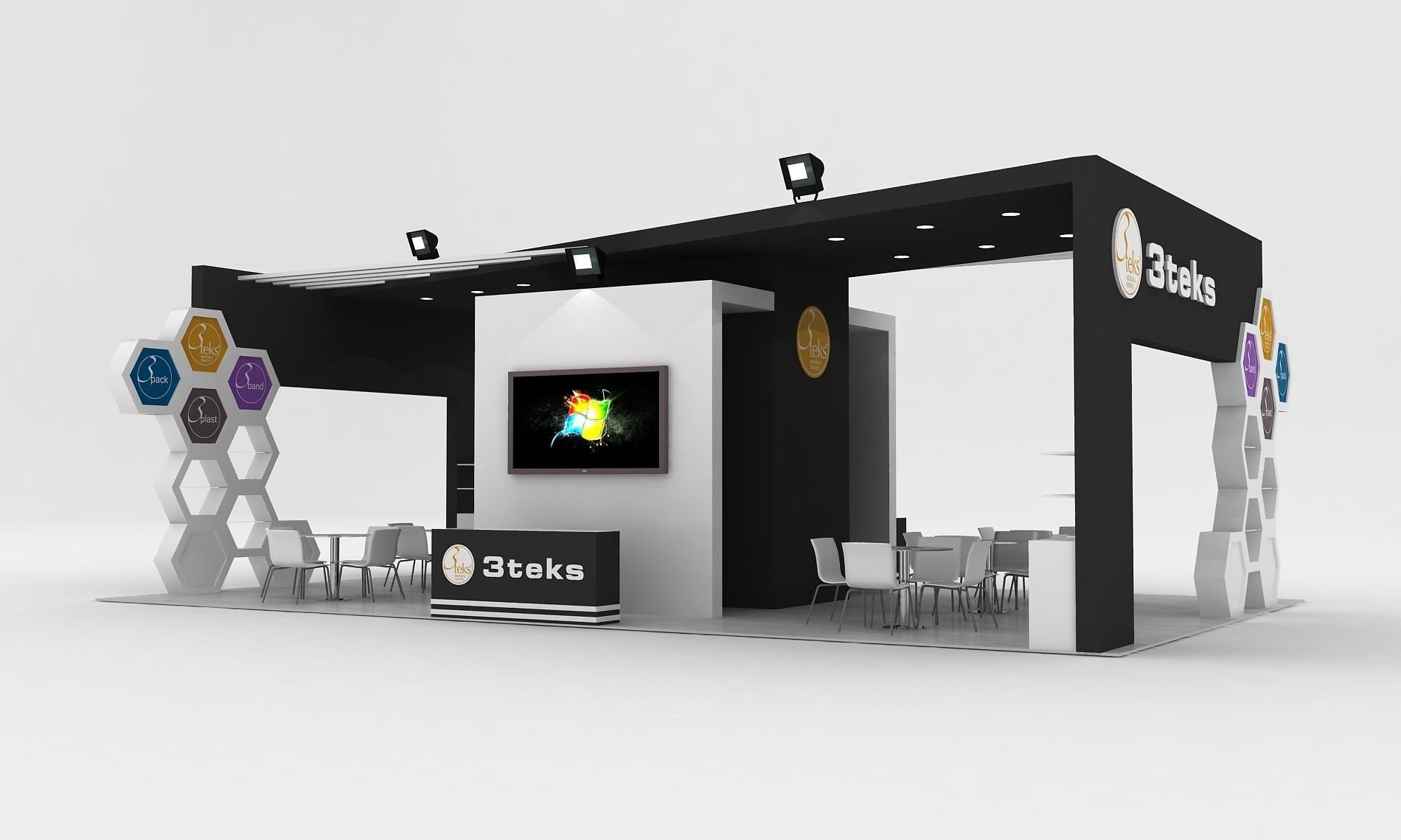 3Tex Size 7m x 12m  Height 400 cm 3D model_1