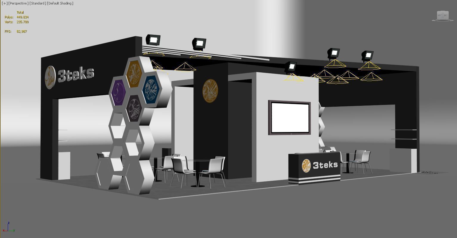 3Tex Size 7m x 12m  Height 400 cm 3D model_5