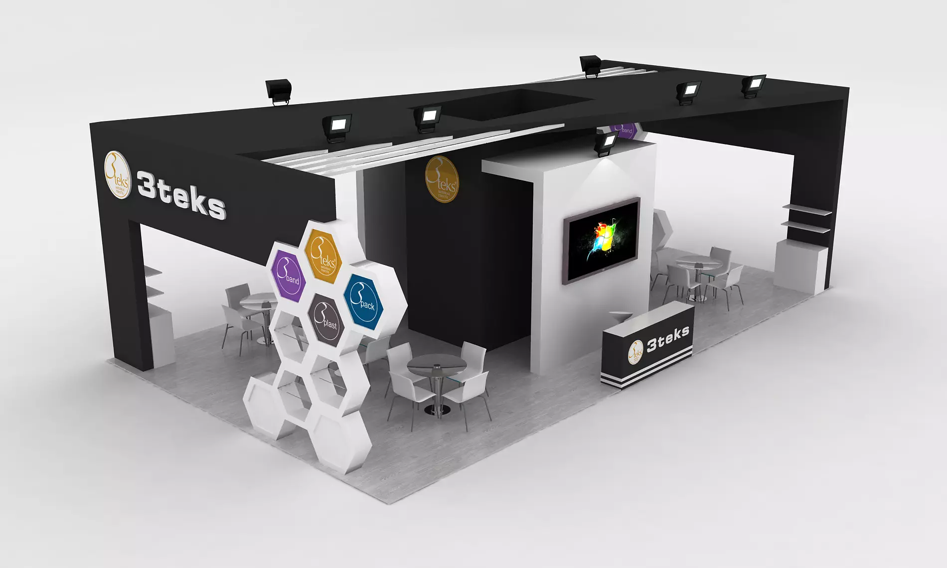 3Tex Size 7m x 12m  Height 400 cm 3D model_0