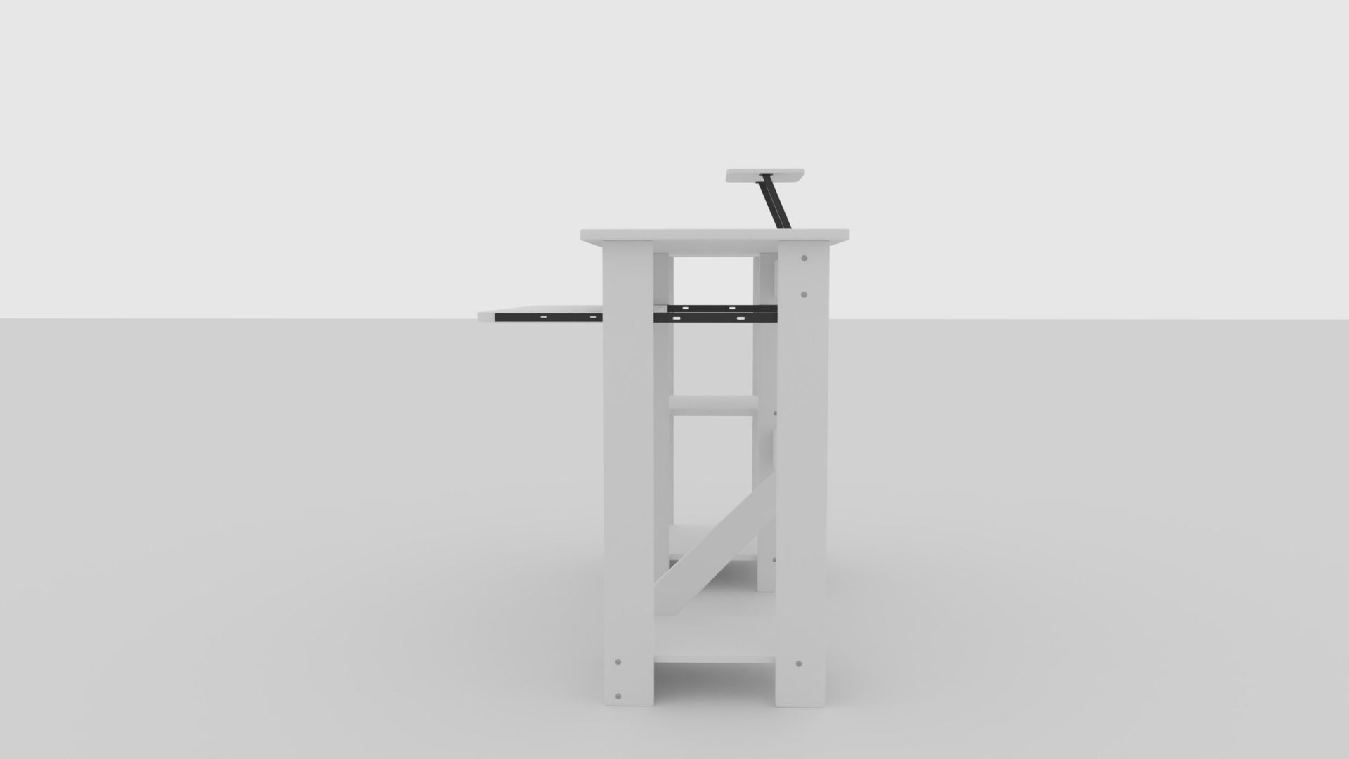Gaming PC Table Office Home Desktop Free 3D model_1