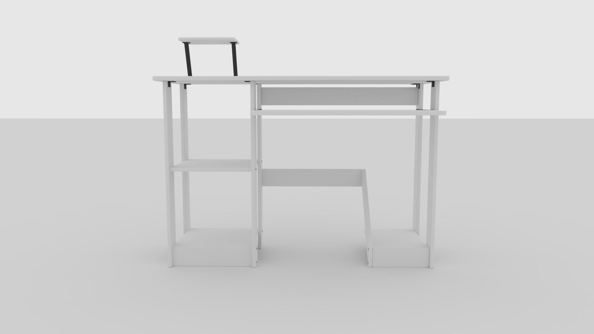 Gaming PC Table Office Home Desktop Free 3D model_3
