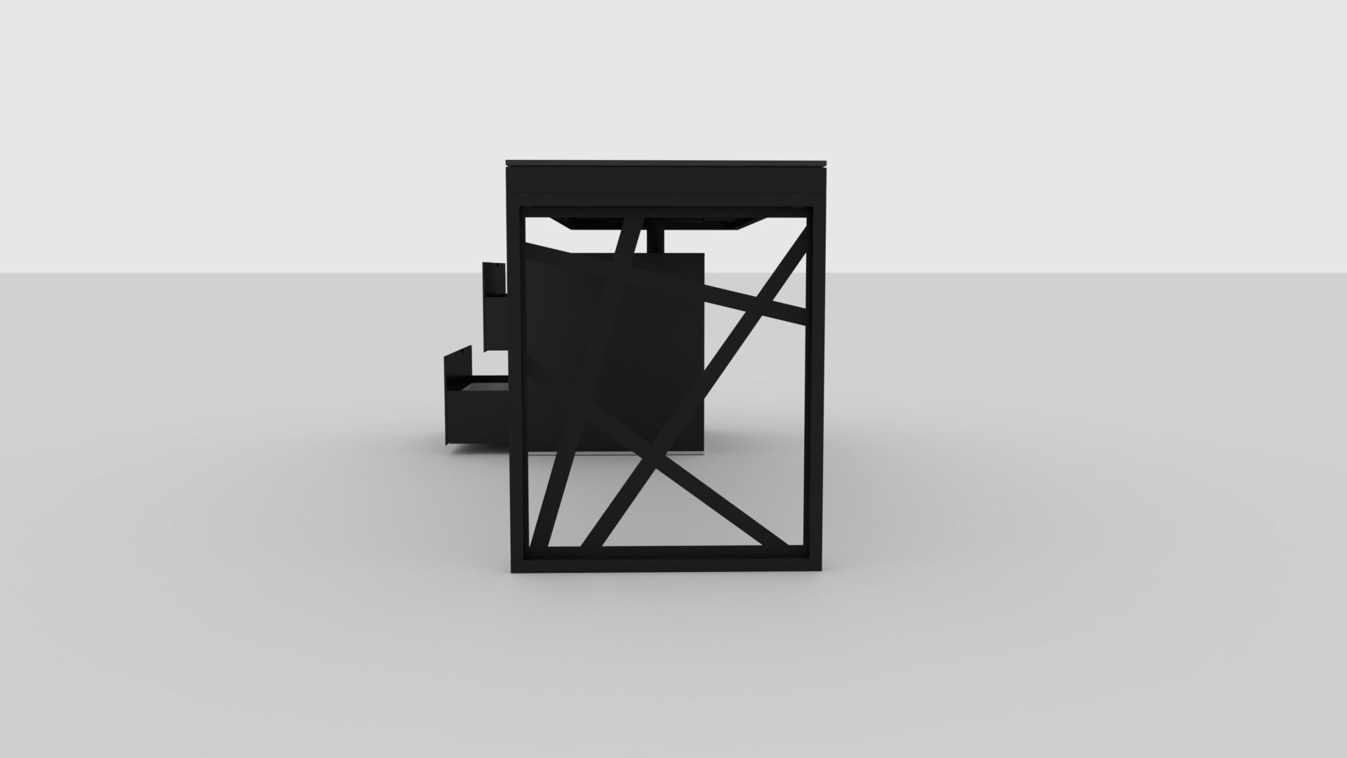 Mullins Moderrn Office Desk Free 3D model_4