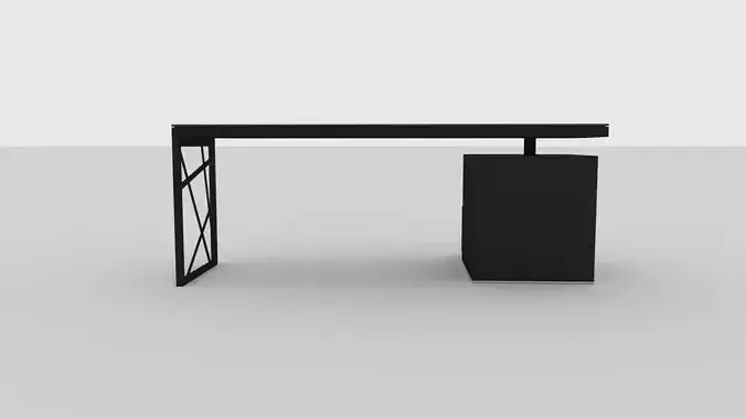 Mullins Moderrn Office Desk Free 3D model