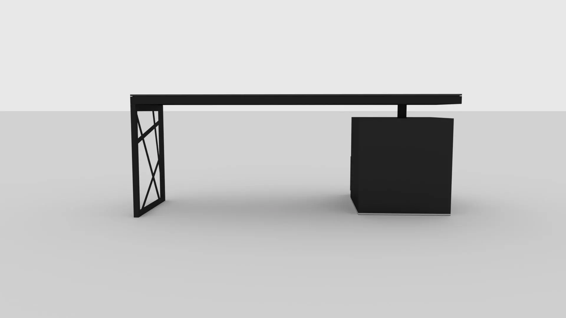 Mullins Moderrn Office Desk Free 3D model_0