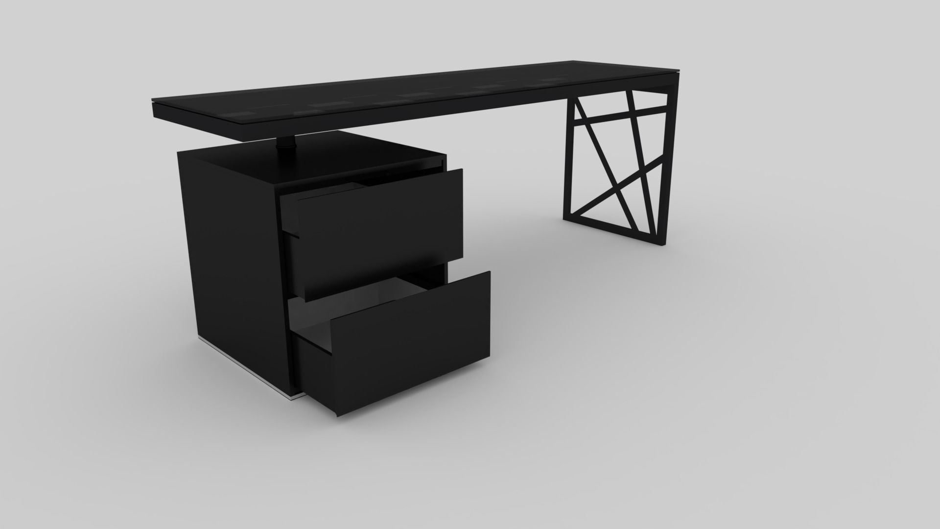 Mullins Moderrn Office Desk Free 3D model_5