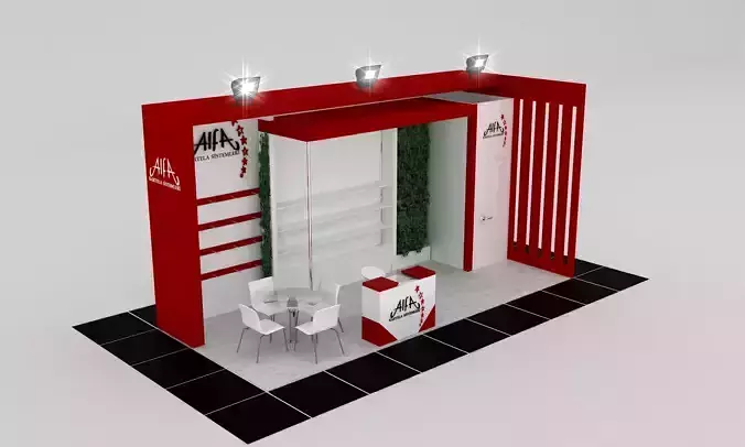 Kartela  Size 3m x 7m  Height 350 cm 3D model
