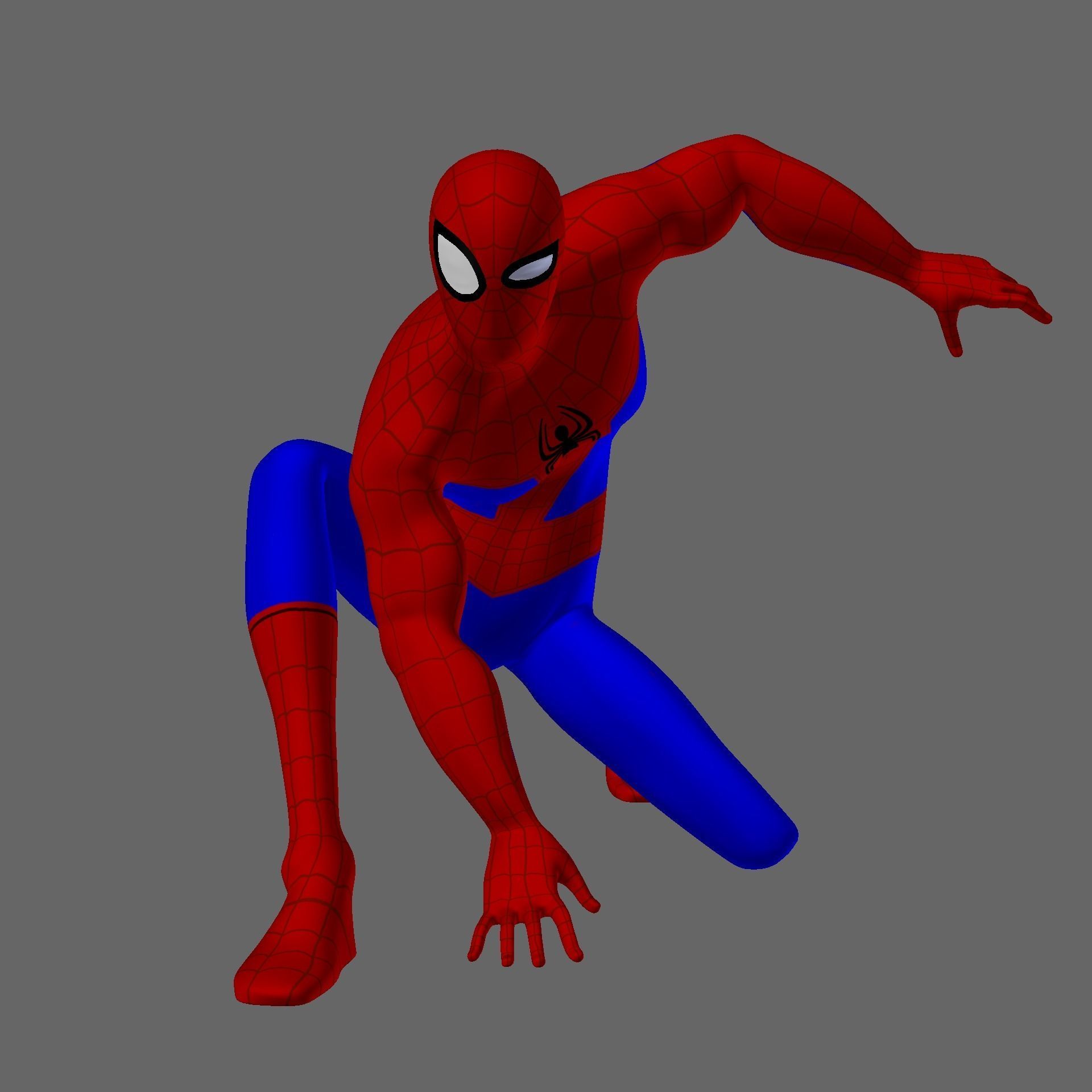 Spiderman from the Spiderverse Model 3D model_11