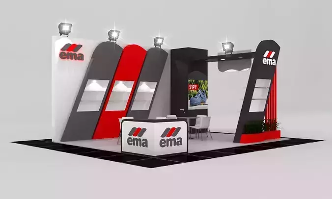 EMOM2 Size 5m x 650m  Height 350 cm 3D model