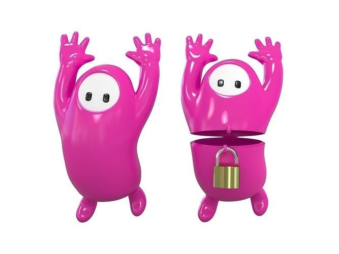 Fall Guys model and case 3D print model
