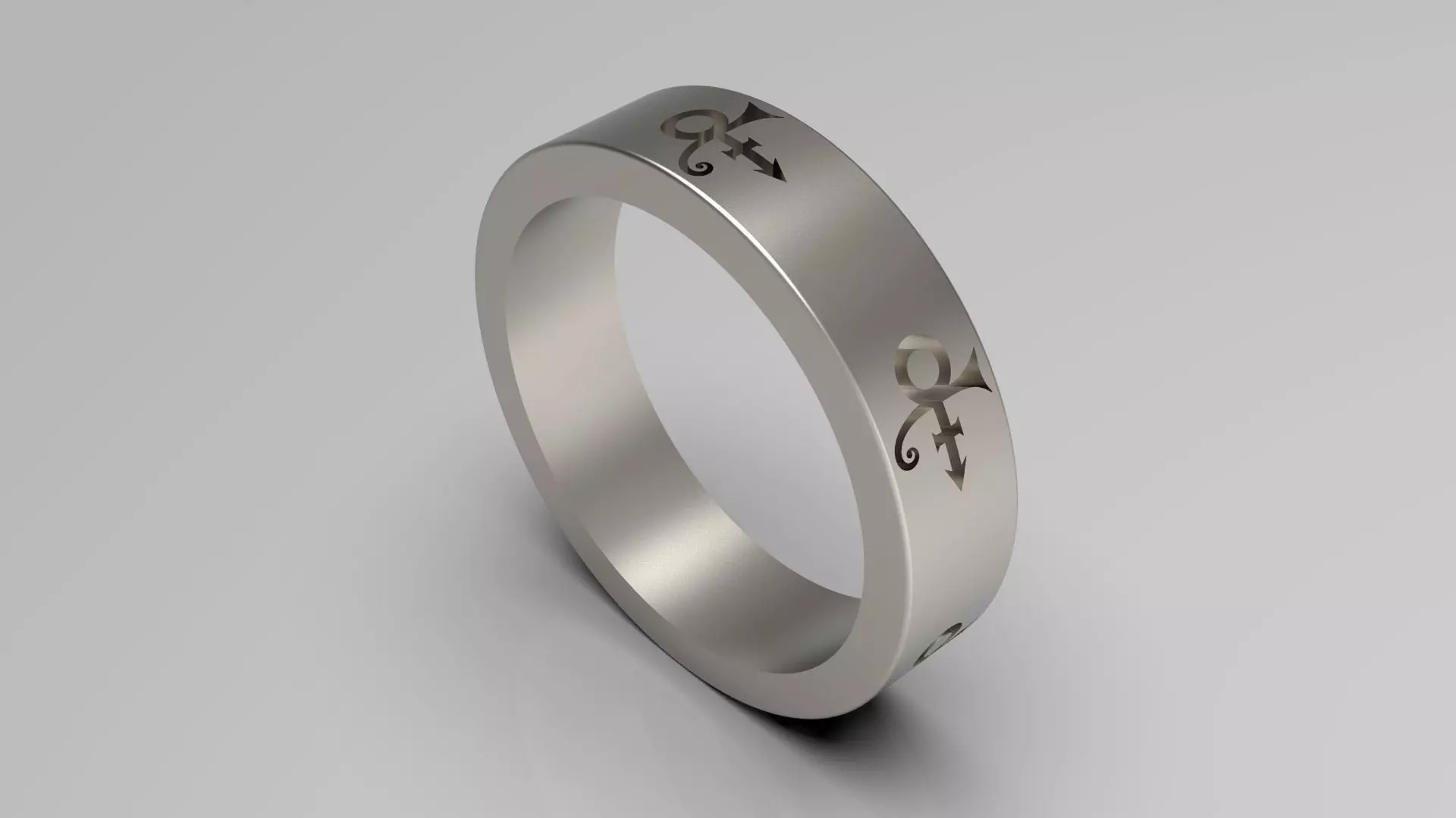 Prince Sott Love Logo Ring in US Size 3D print model