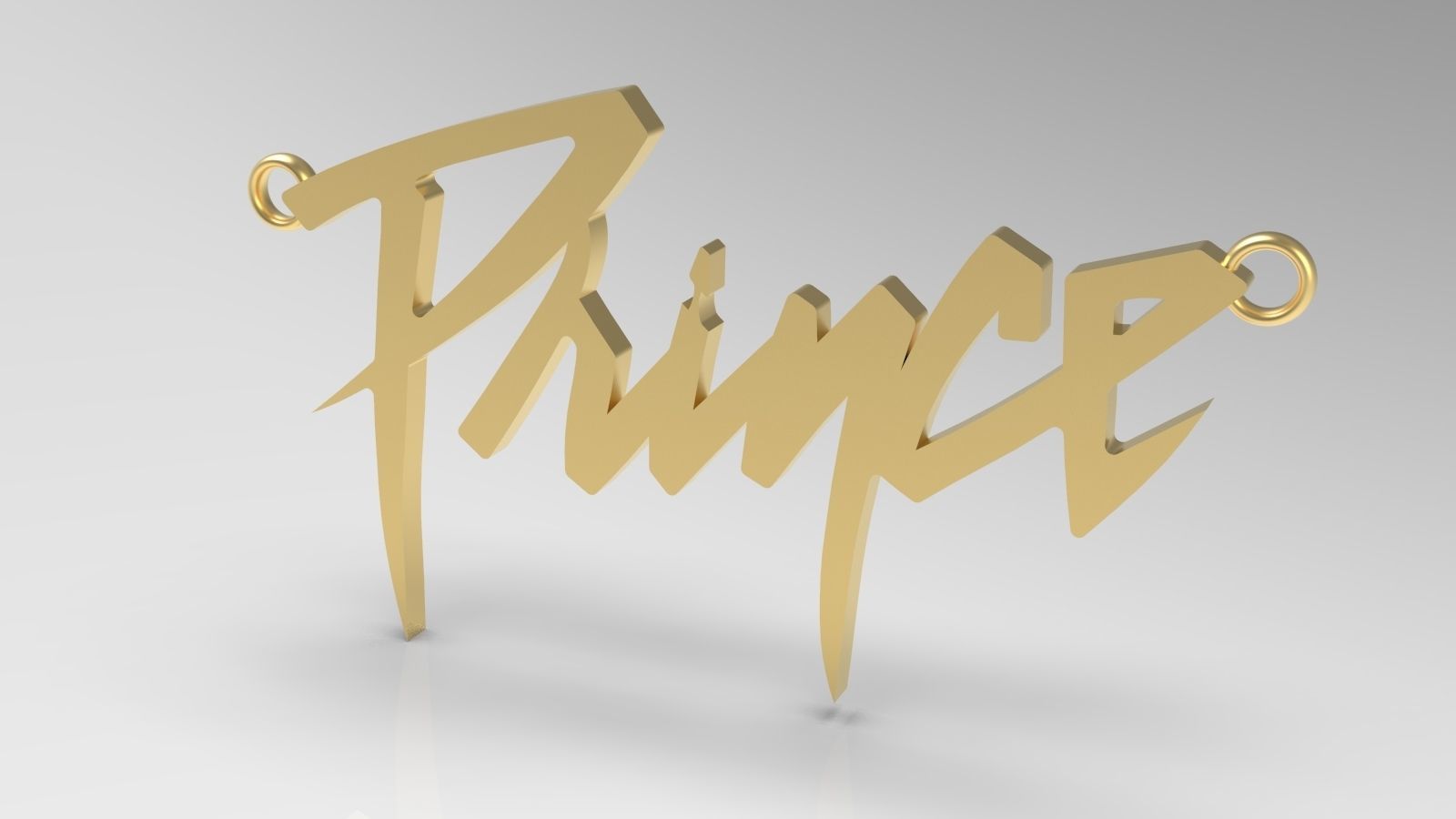 Prince Name Tag Pendant 3D print model_1