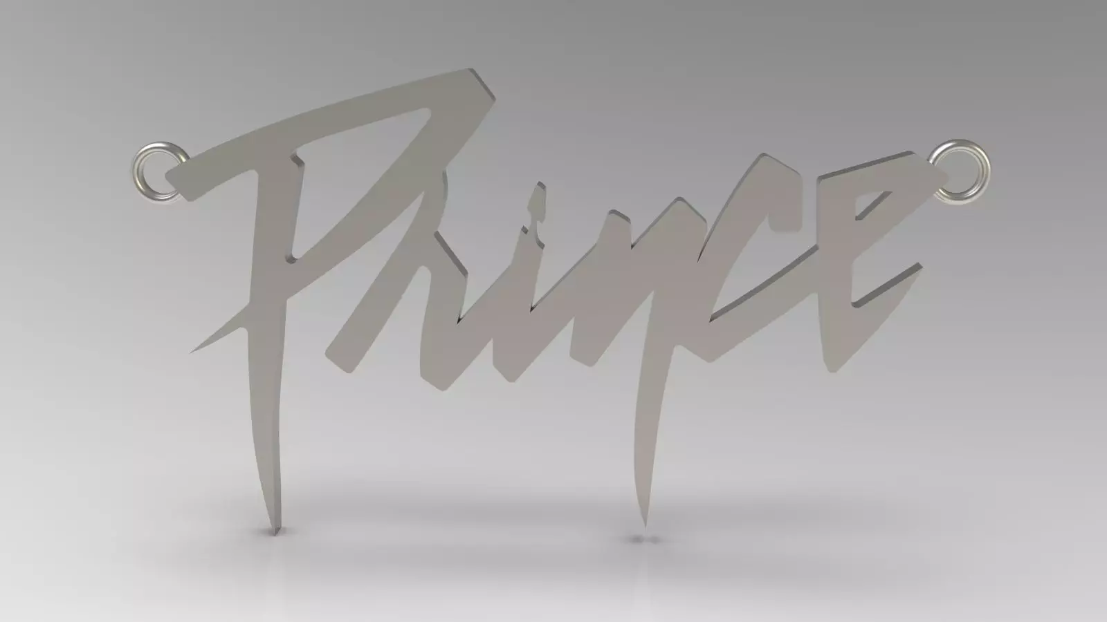 Prince Name Tag Pendant 3D print model_0