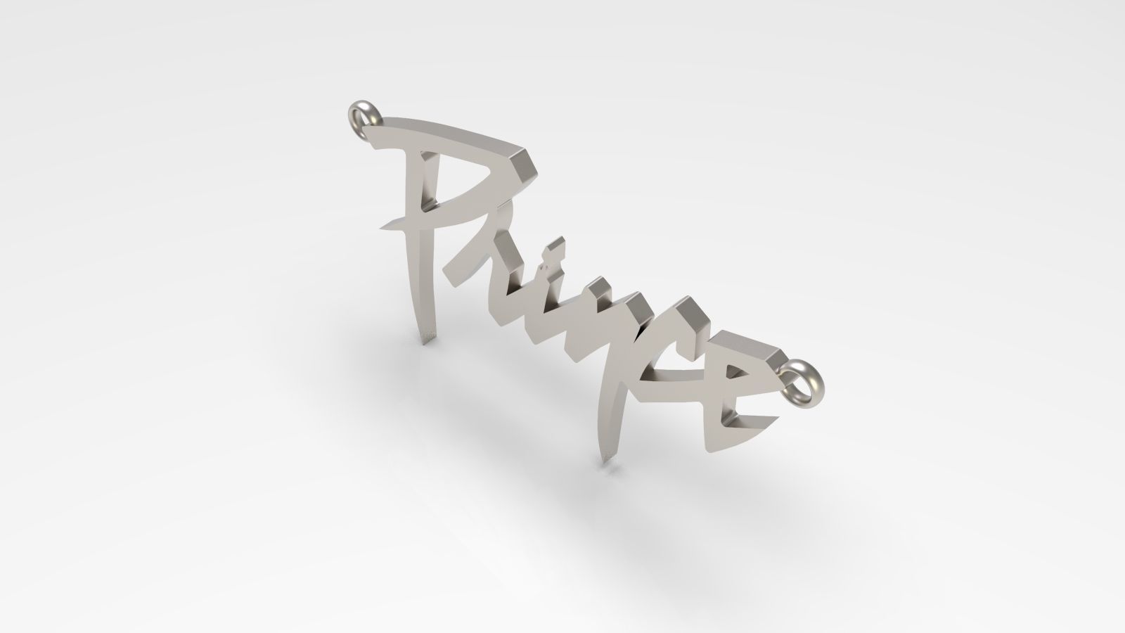 Prince Name Tag Pendant 3D print model_5