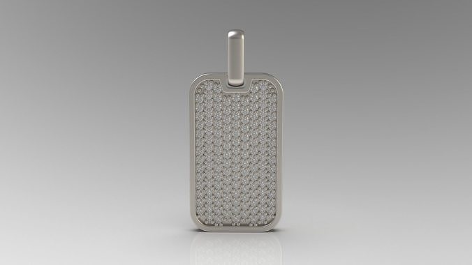 Prince Diamond Love Tag Pendant 3D print model