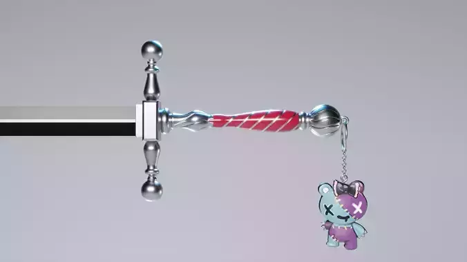 Hololive Kureiji Ollie Sword Low-poly 3D model