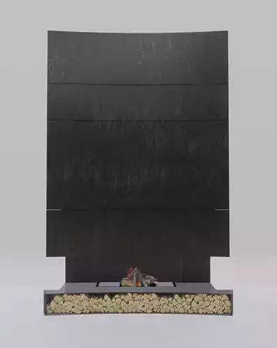 Fireplace modern person