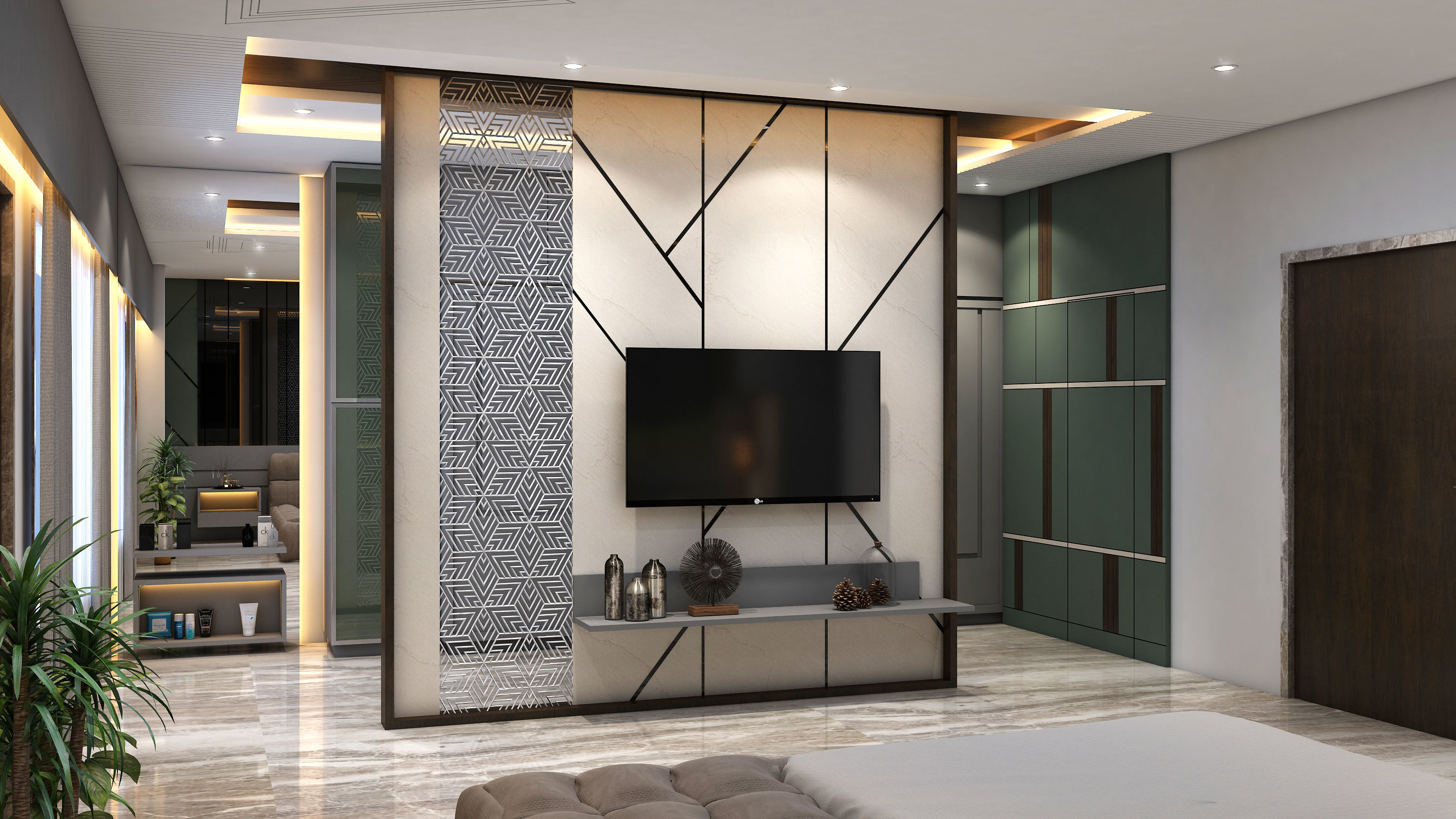 MASTER BEDROOM    Ready to Render Scene 3D model_2