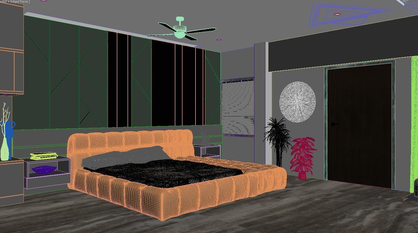 MASTER BEDROOM    Ready to Render Scene 3D model_4