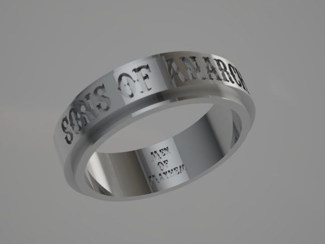 Son Of Anarchy Ring 3D print model_2