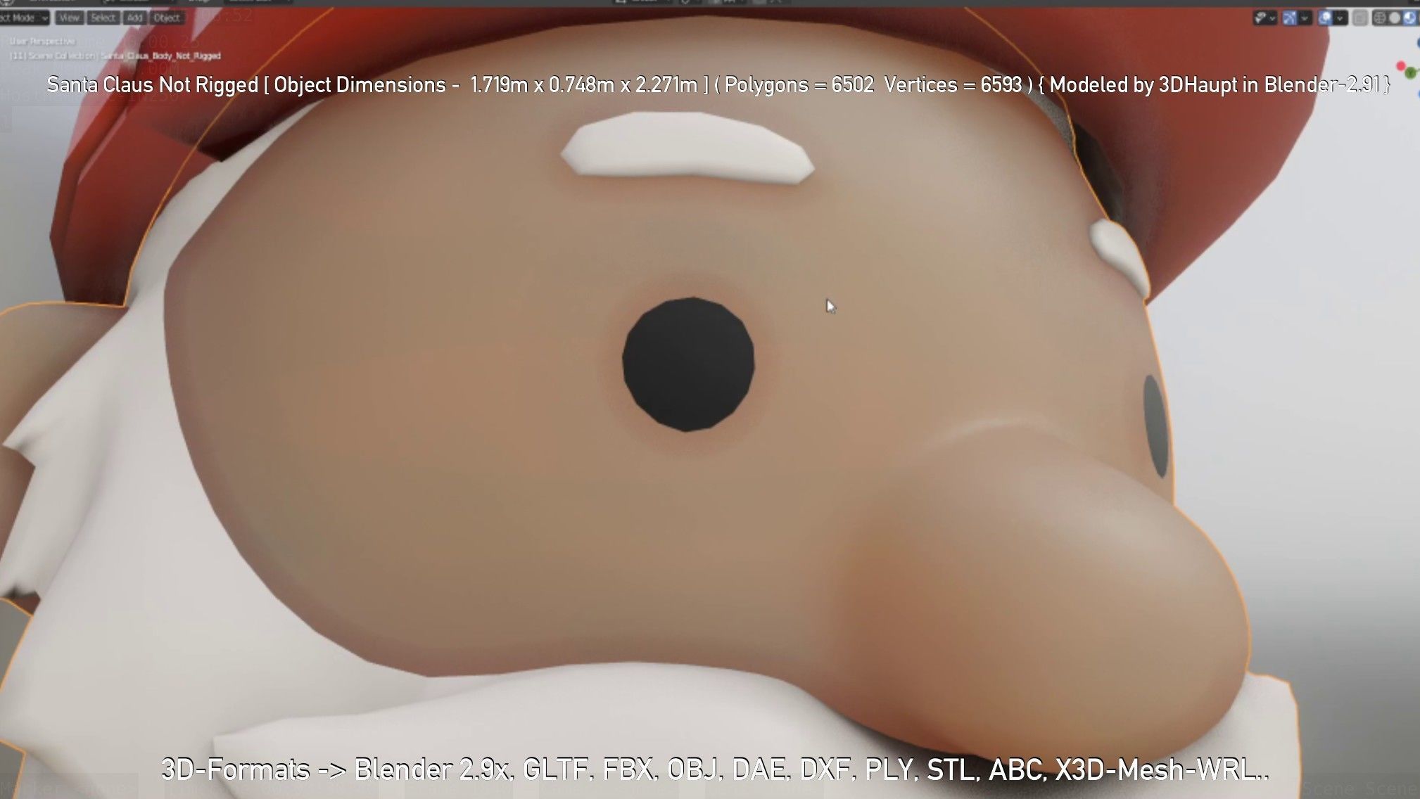 Santa Claus From The Construction Site 3D model_19