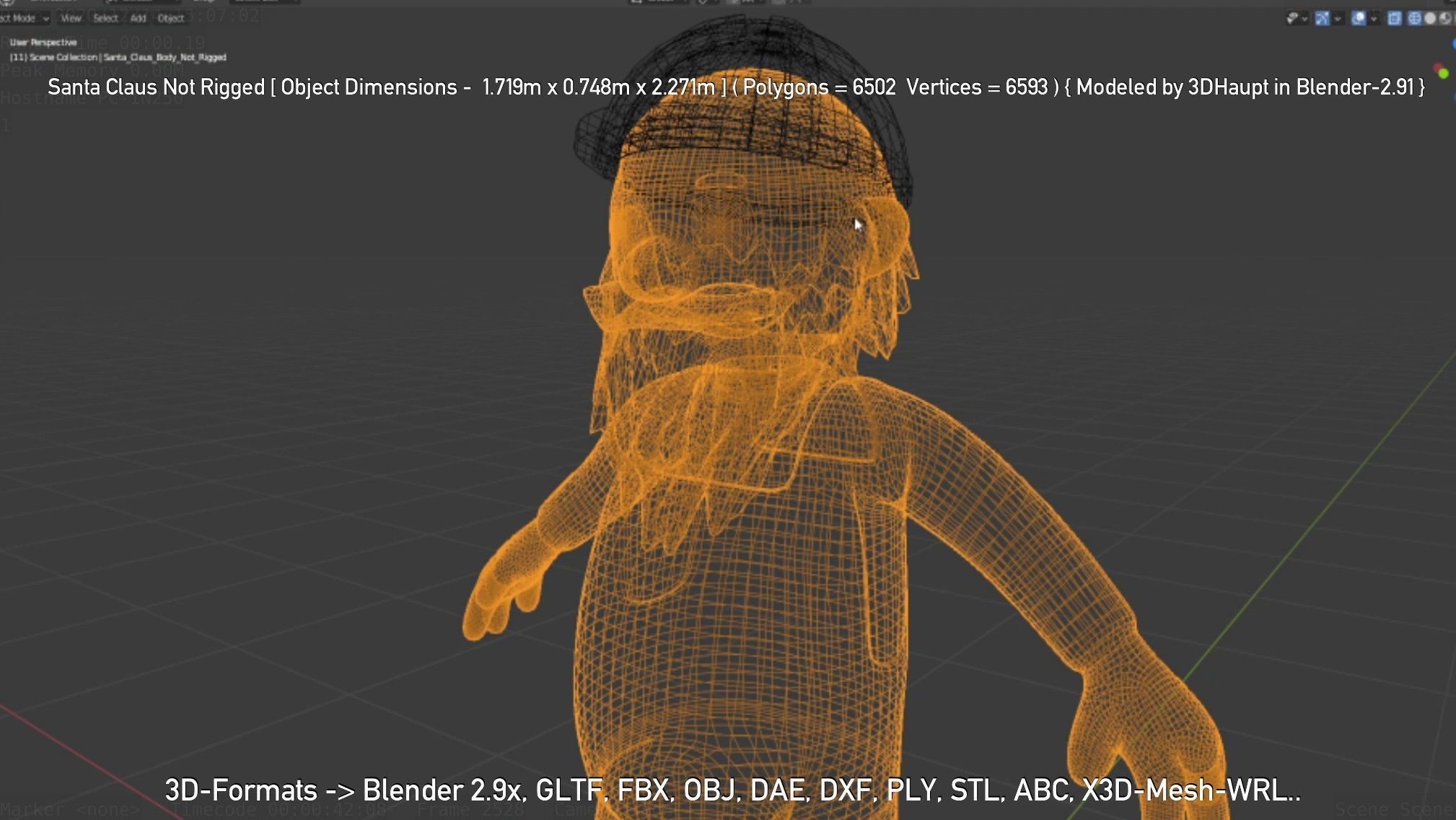 Santa Claus From The Construction Site 3D model_30