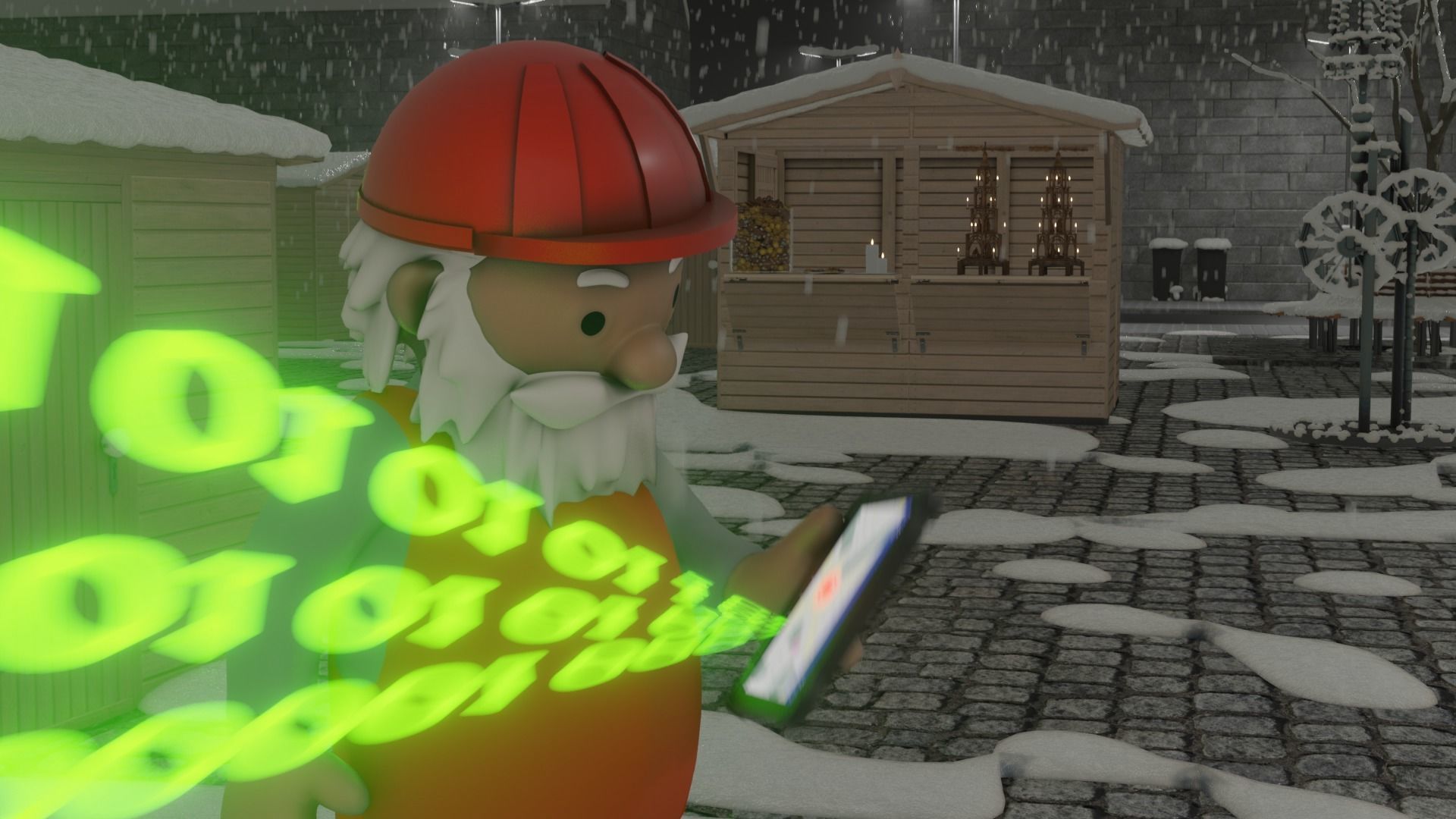 Santa Claus From The Construction Site 3D model_16