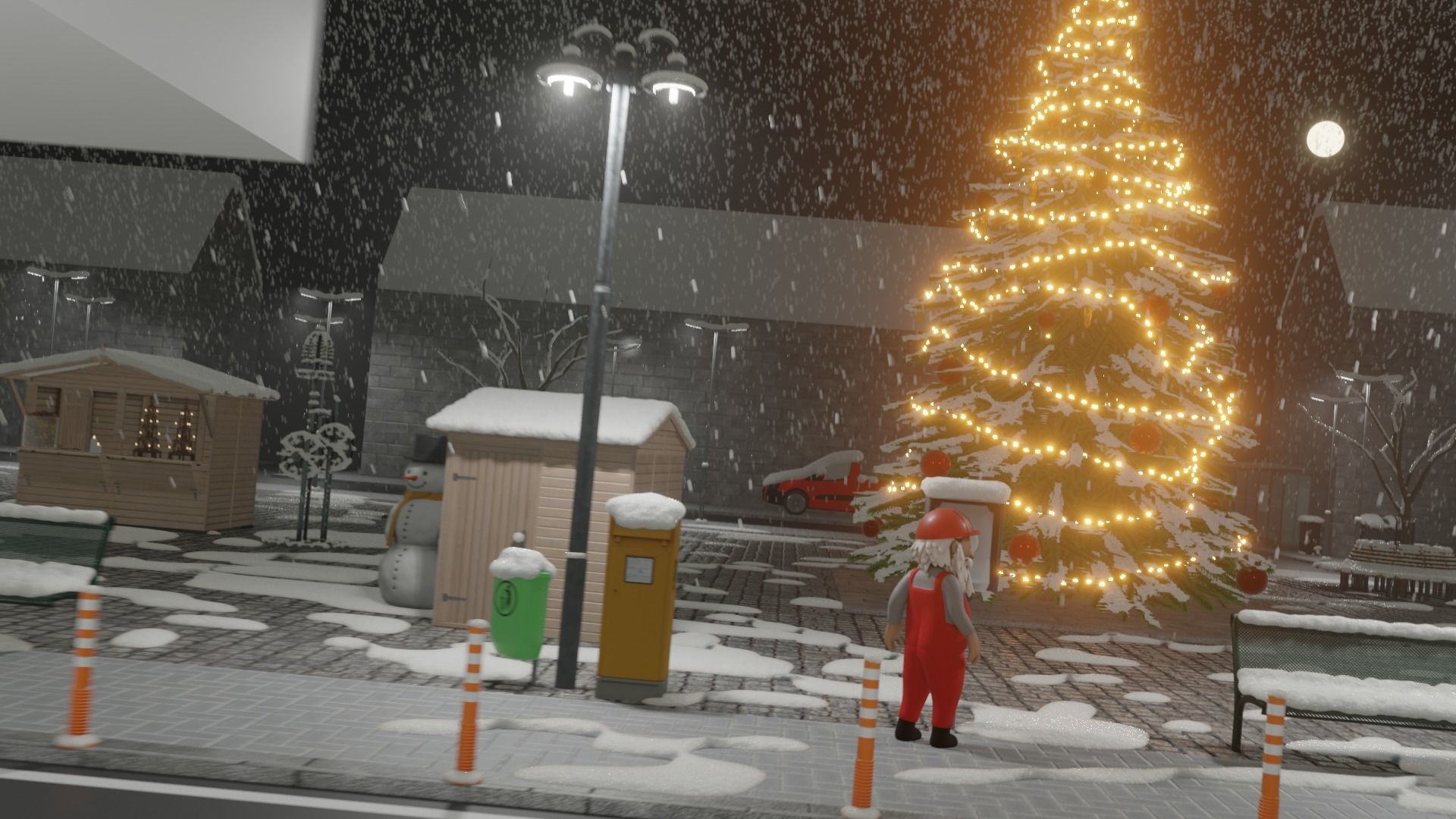 Santa Claus From The Construction Site 3D model_3