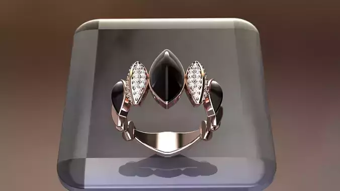 ring color stone fashion 