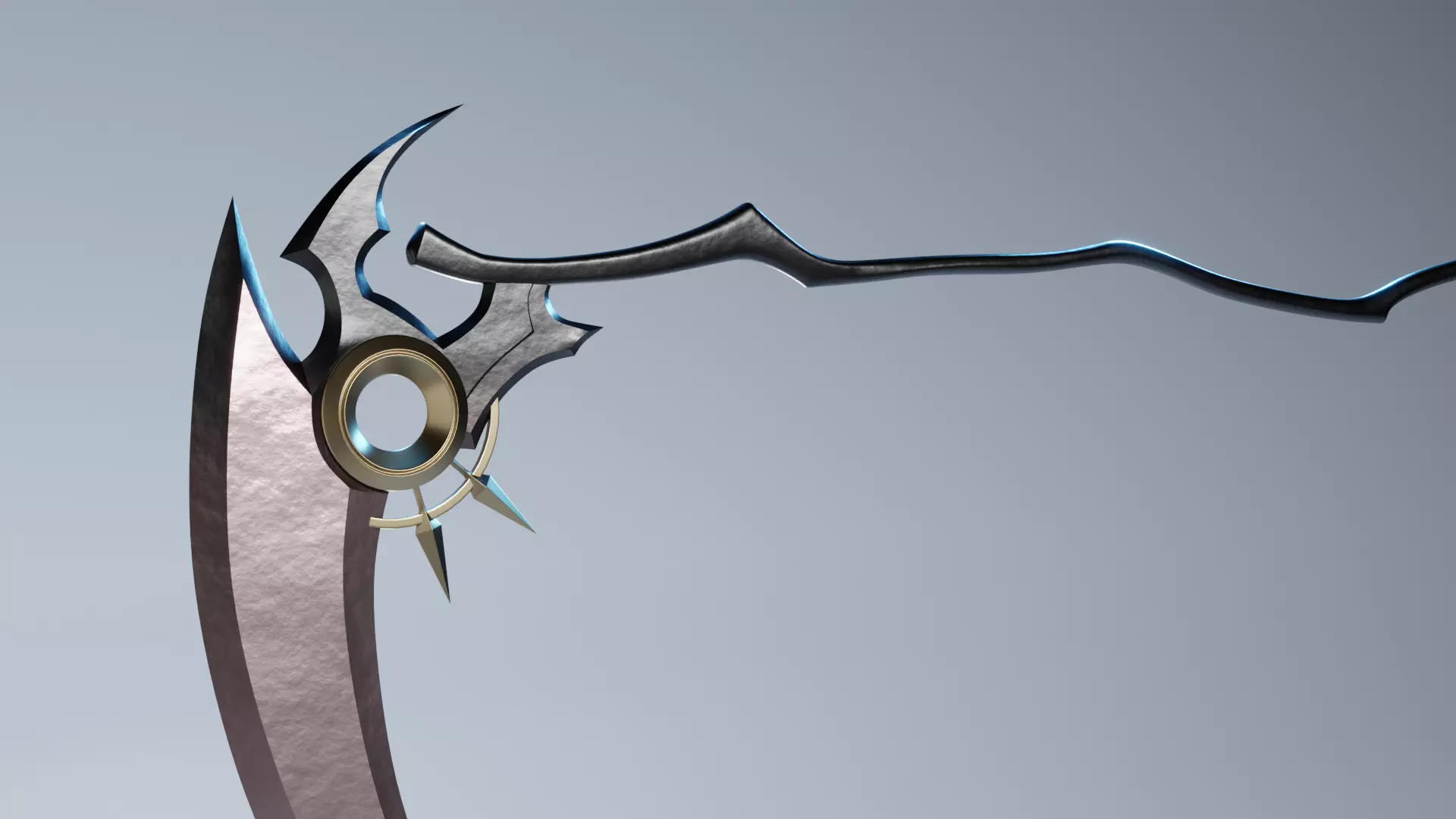 Hololive Calliope Mori Scythe  Low-poly 3D model_0