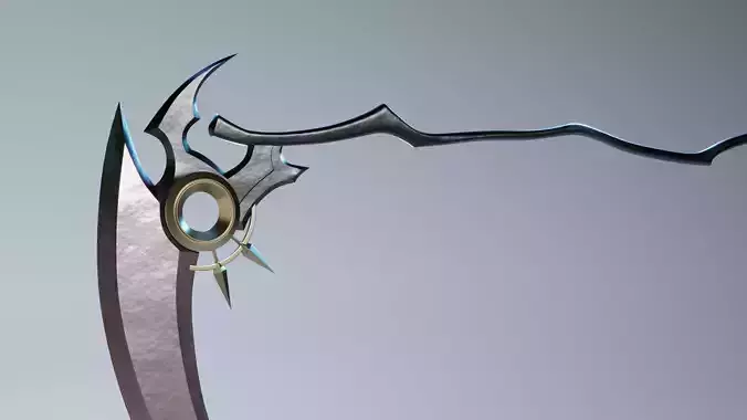 Hololive Calliope Mori Scythe  Low-poly 3D model