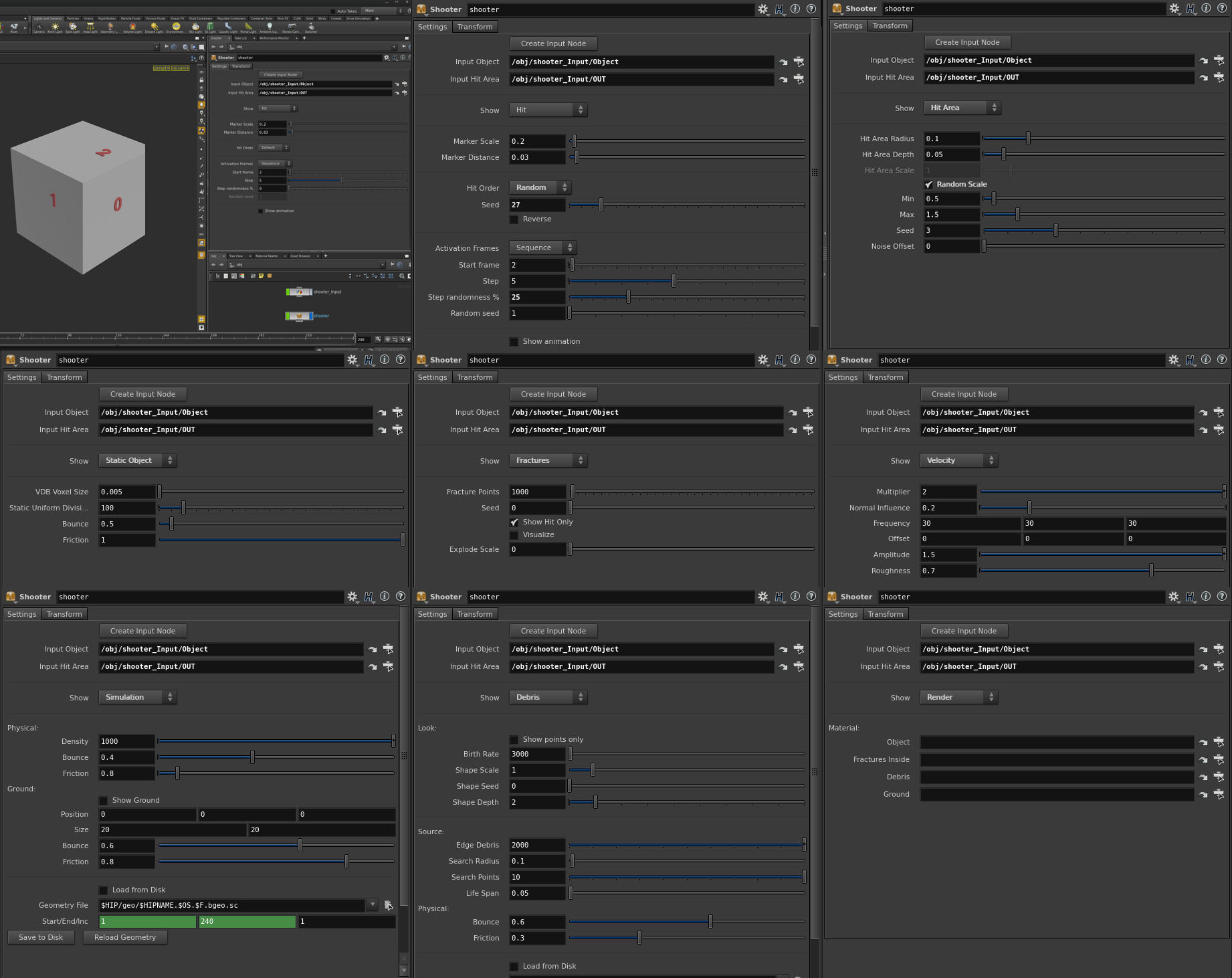 Houdini - Power Asset Shooter System Low-poly 3D model_1
