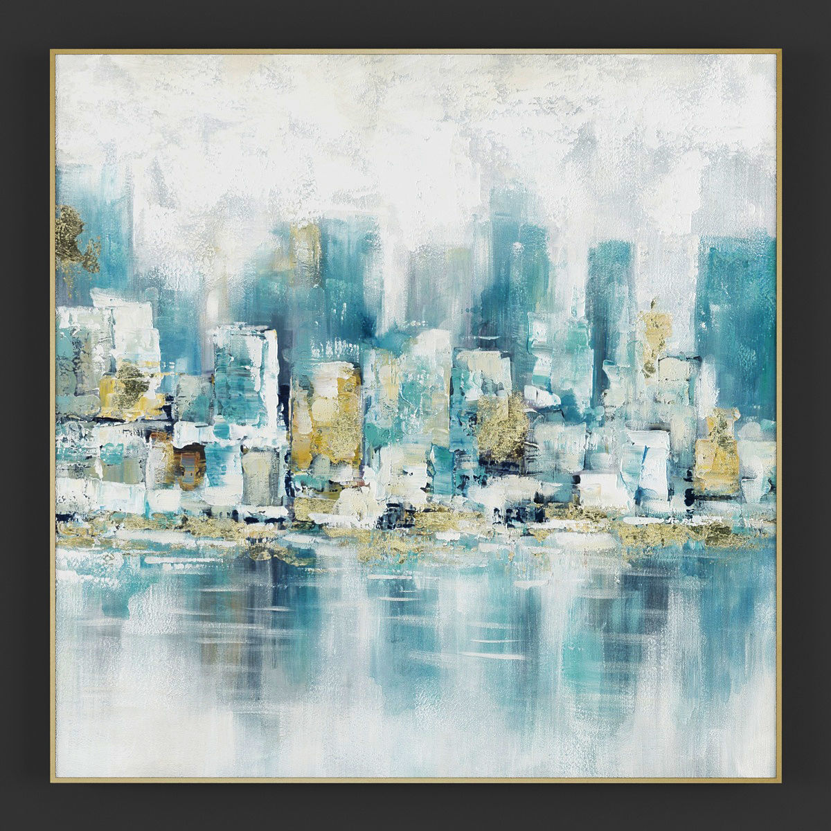 Pictures113 abstract cityscape painting 3D model_1