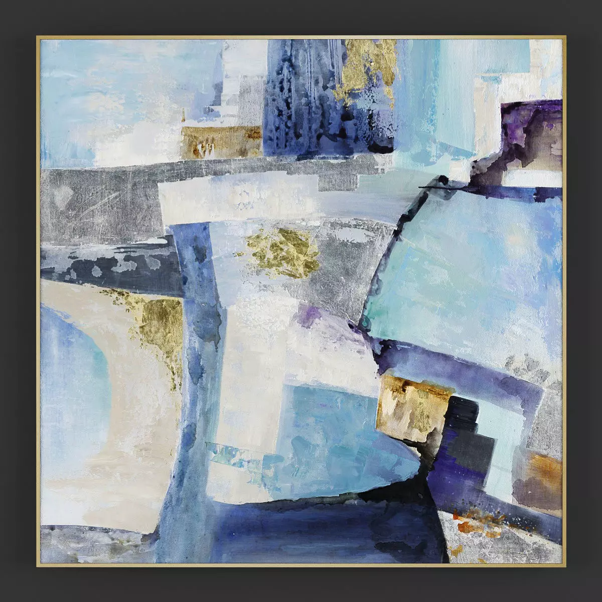 Pictures113 abstract cityscape painting 3D model_0