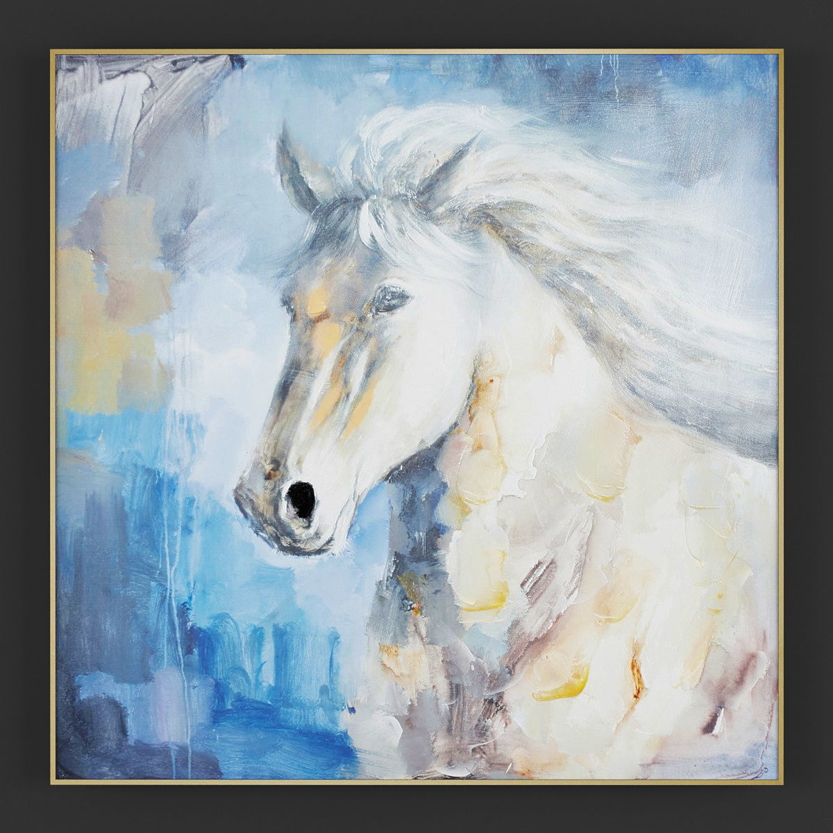 Pictures113 abstract cityscape painting 3D model_2