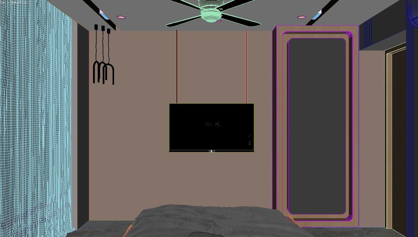 Bedroom modern design in chennai 3D model_4