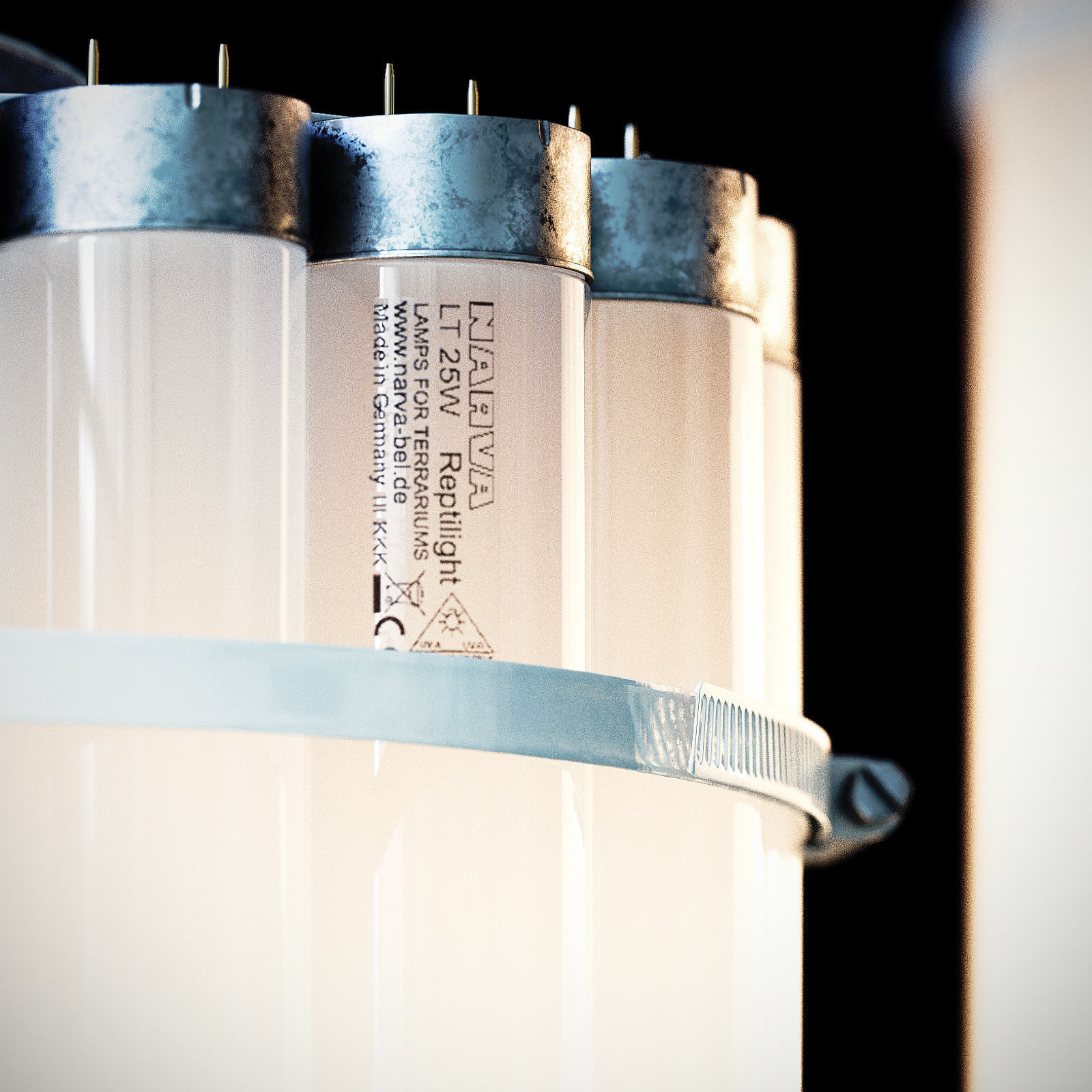 ECO Lamp Vertical Tube by CASTORDESIGN 3D model_1