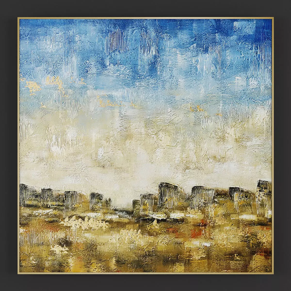 Pictures116 abstract painting of desert landscape 3D model_0