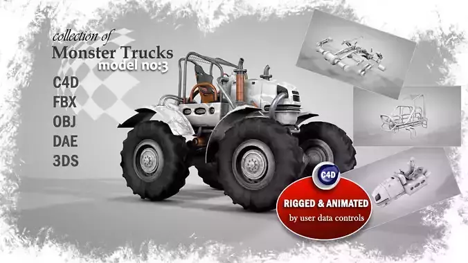 Monster Truck 3 3D model