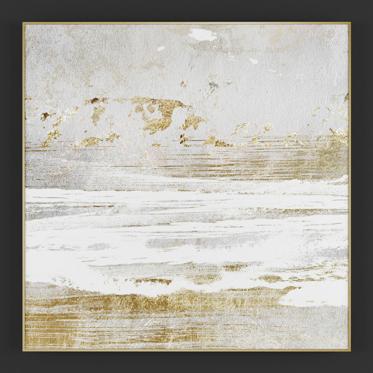 Pictures117 abstract painting in gold and with frame 3D model_1