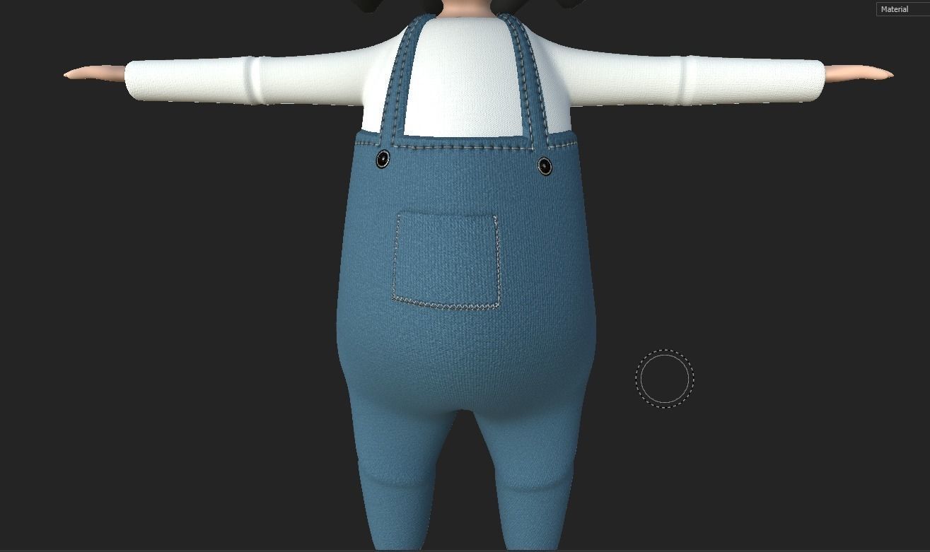 cartoon low poly baby 3d model for poems and games Low-poly 3D model_9