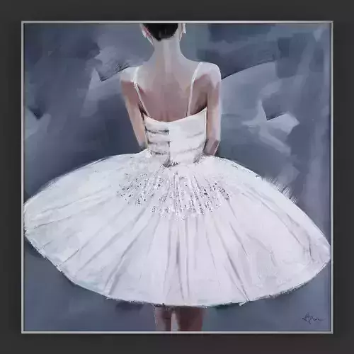 Pictures118 ballerina in dress 3D model