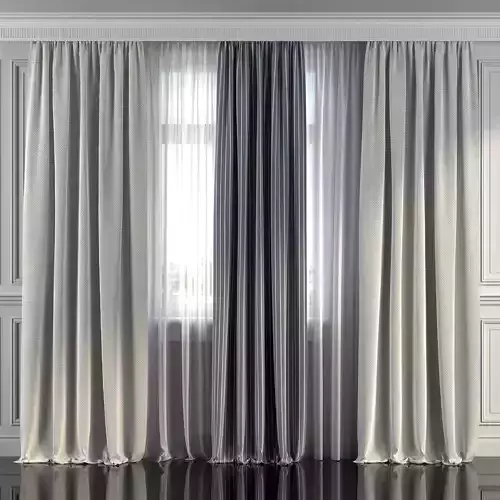 Curtain Set 295 3D model