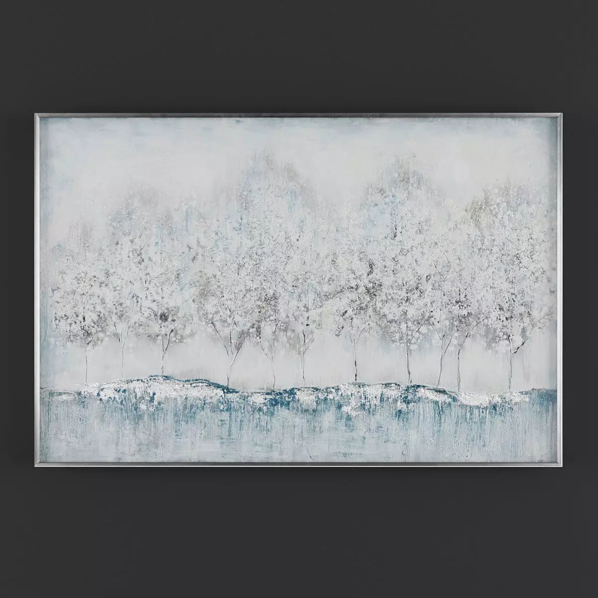 Pictures120 trees on canvas 3D model_0