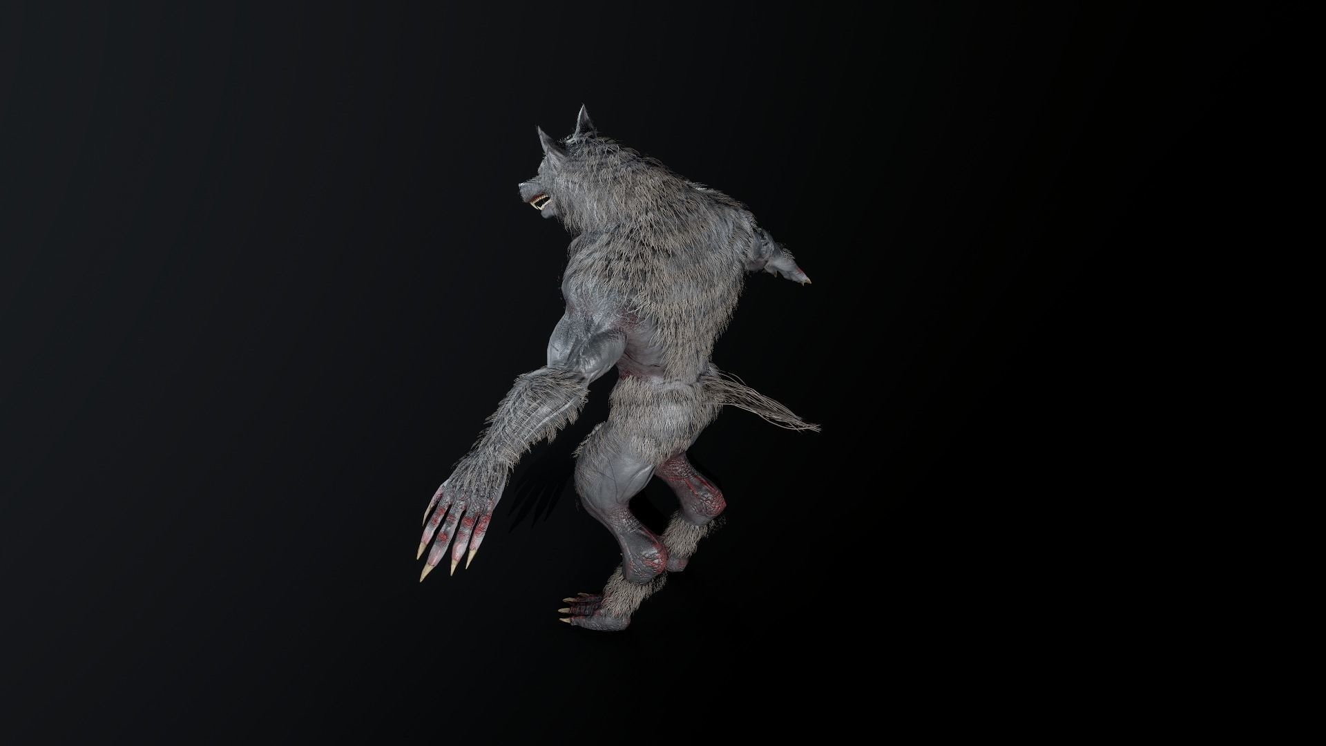 3D model Werewolf 3 skins Unity and UE4 VR / AR / low-poly | CGTrader
