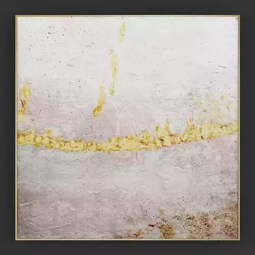 Pictures123 abstract painting in gold 3D model